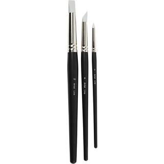 Artist Line Gummipensler 2+6+10 mm, 3 stk Pakke med 3 gummipensler på henholdsvis 2, 6 og 10 mm Sættet indeholder 1 rund, 1 skrå og 1 flad pensel.