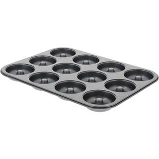 de Buyer Backblech für 12 Mini-Savarin 7 cm - Stahl mit Antihaftbeschichtung - Schwarz