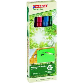 Edding 25 Ecoline Permanent Marker | 4 farver