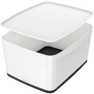 Leitz MyBox Opbevaringsboks | Small | Hvid/grå