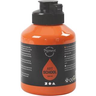 Orange Akrylmaling 500ml - Halvblank & Vandfast