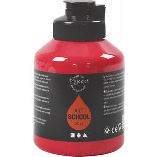 Art Akrylmaling Primær Rød 500ml - Halvblank Finish