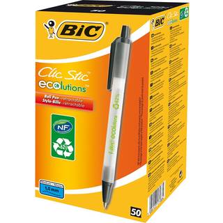 Bic Kuglepen BIC ECOlution Clic Stic blå, 50 stk. 3086123175907