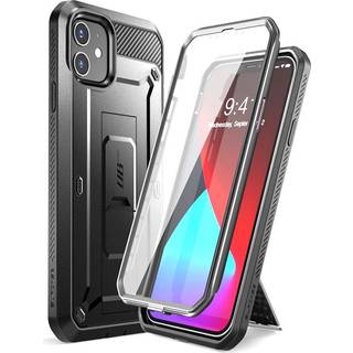 SOPCASE Unicorn Beetle Pro Series-sag til iPhone 12 Mini (2020 udgivelse) 5,4 tommer indbygget sk?rmbeskytter fuldkrops robust hylster sag (cerul