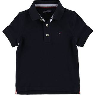 Tommy Hilfiger Tommy Hilfiger Navy Blue Flag Short Sleeve 100% Cotton Polo Shirt