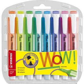 Highlighter - stabilo swing cool tegnebog af 8 forskellige farver