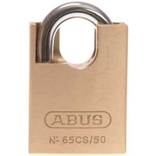 Hængelås ABUS 65CS/50, med lukket bøjle, Ø8 mm, messing