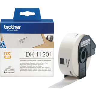 Brother Etiketter Adresse 29 X 90 Mm 400 Stk./rulle Hvid