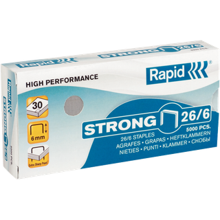 Rapid Hæfteklamme Rapid Strong 26/6 galv 5000 24862000
