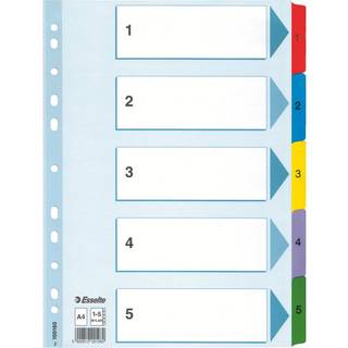 Esselte Mylar Register | A4 | Karton | 1-5