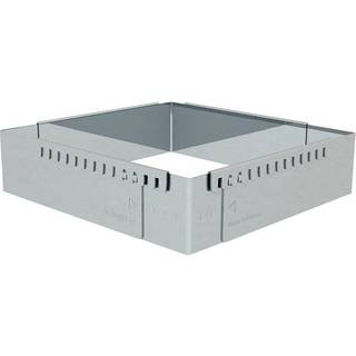 de Buyer Backrahmen quadratisch 20x20 cm / verstellbar bis 37 cm - Edelstahl - Silber