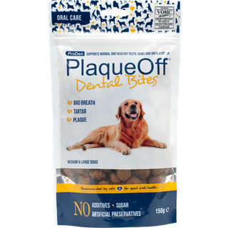 PlaqueOff Dental Bites 150 g - Hund -