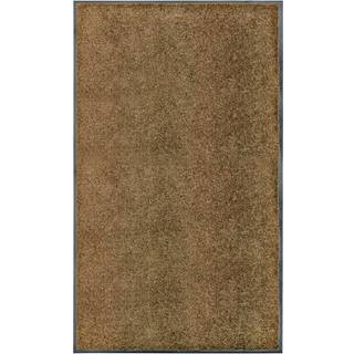vaskbar dørmåtte 90x150 cm brun