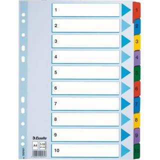 Esselte Register Mylar karton A4 1-10