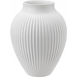 Knabstrup Keramik Knabstrup vase riflet 20 cm Lavendelblå