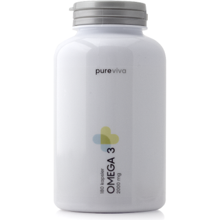 Pureviva Fiskeolie Omega-3 2000 mg (180 kaps)