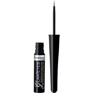Rimmel Glam&#39; Eyes Flydende eyeliner Skygge 001 Black Glamour 3,5 ml - 3,5 ml