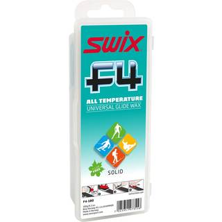 Swix F4 Universal - All Temp - Solid Bar - Non Fluoro - Ski & Snowboard Wax - Stor 180 g bar bl?/gr?n