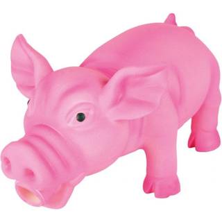 Trixie Pig animal sound latex/polyester fleece 17 cm - Assorted