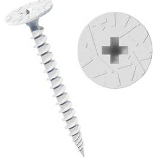 Troldtekt træbeton skrue hvid 4,2x55 100stk/pk m/struktur 3322255 krydskærv (PH2)