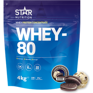 Star Nutrition Whey-80, 4 kg (Cookies & Cream)