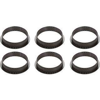 Tarte Ring Round Ø80mm - 6 stk. Bageringe, Silikomart Professional