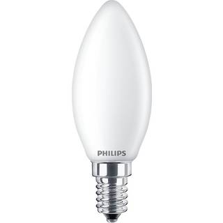 Philips LED pære Classic Kerte 6,5/827 (60W) mat E14