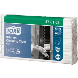 Tork aftørringsklud W4 75 ark Hvid Top-Pak Køkken (473179)