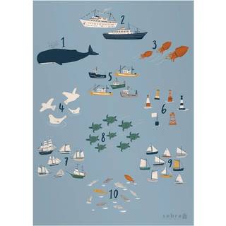 Sebra Plakat, tal, Seven Seas