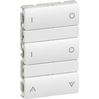 LK IHC Wireless FUGA batteritryk 6 slutte 1½ modul, hvid