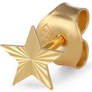 Jane Kønig Reflection Star Ørering Single 18 kt. Forgyldt Sølv RSS01-G-AW2000 - Dame - 925 Sterling Silver
