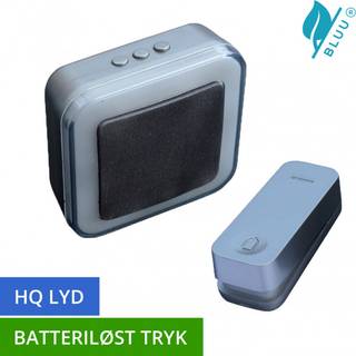 FOSS TREND Dørklokke PREMIUM BLUU1 koksgrå batteri