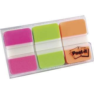 Post-it Indexfaner 25,4x38,1 Strong neon (3), 3M 7000042777, 6 pakker