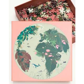 Tilbud: Spar 50% - I Love Mother Earth - Rundt Puslespil Med 500 Brikker fra ViSSEVASSE