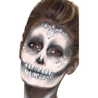 Silberne Edelsteine eckig 100 St.