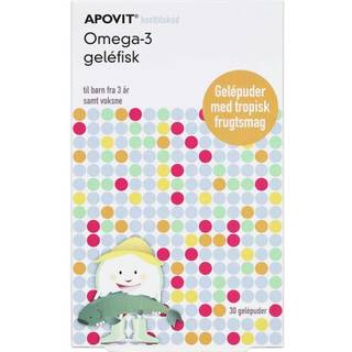 APOVIT Omega-3 Geléfisk Kosttilskud 30 stk