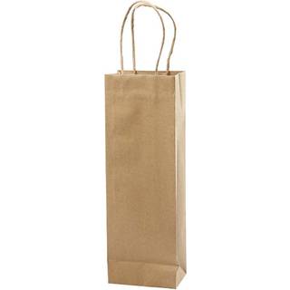 Brune papirposer 36 cm - 10 stk. kraftpapir