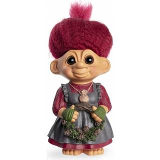 Lykketrold Grandam Mor julefigur rød 19 cm