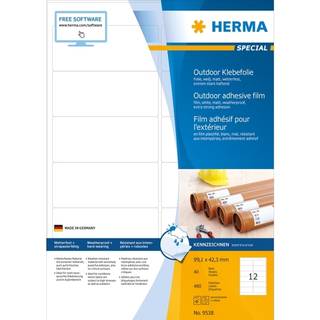 HERMA Weatherproof outdoor film labels A4 99.1 x 42.3 mm white