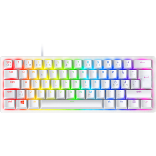 Razer Huntsman Mini 60% Gaming Keyboard - Linear Optical Switch - Doubleshot PBT Keycaps - Chroma RGB Lighting - US Layout - Mercury White
