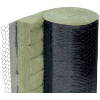 ISOVER U Protect mineraluldsnetmåtte 50x600x6000mm. Sort. 2 ruller i en pak. Til udvendig brandisolering af ventilations kanaler