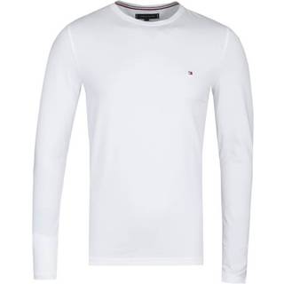 Tommy Hilfiger Herren Longsleeve weiß Slim Fit