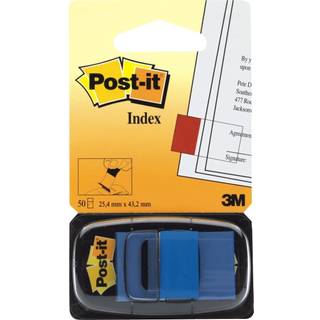 3M Post-it Indexfaner 25,4 x 43,2 mm, blå