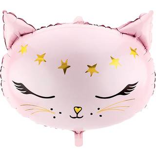 Folieballon Meow Lyserød