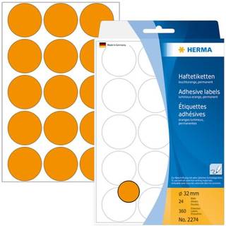 Herma etiket manuel ø32 neon orange (360)