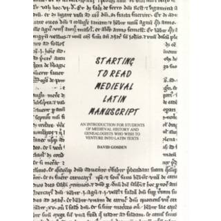 Starting to Read Medieval Latin Manuscript