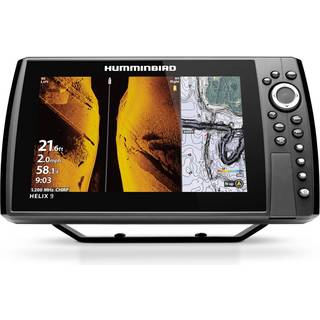 Plotter Humminbird HELIX 9 CHIRP MSI+ GPS G4N, 9″ + ekkolodstransducer (CHIRP, DownScan, SideScan, Live)