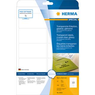 Herma etiket film 96x50,8 transp klar (250)