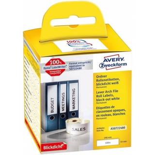 Avery Labelrulle, Brevordner, 190x59mm, AS0722480, 110stk