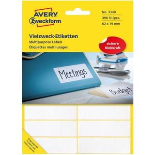 Avery Manuelle etiketter | 62x19 mm | 392 stk.